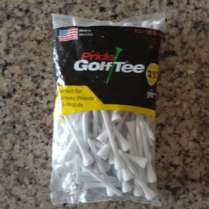 Pride Sports White Golf Tees